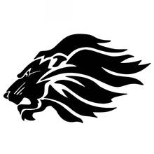 Car Stickers Lion Head Cartoon Decoration Car Stickers Car Window Accessories PVC Decals Waterproof Black/white,16cm*10cm 2024 - buy cheap