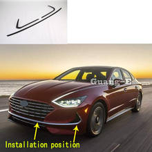 For Hyundai Sonata DN8 10Th 2020 2021 Car Sticker Styling License Plate Trim Racing Grid Grill Grille Hoods Panel Frame Bumper 2024 - buy cheap