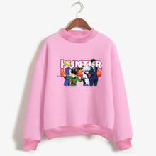 Hunter x hunter camisola com capuz de gola alta qualidade hoodies das mulheres dos homens streetwear outono treino moda anime 4xl jaqueta 2024 - compre barato