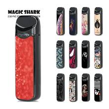 Magic Shark-funda impermeable para cigarrillo electrónico, cubierta adhesiva de alta calidad con estampado de oso, flamenco, tierra, gotas rojas, para Smok Nord 2024 - compra barato