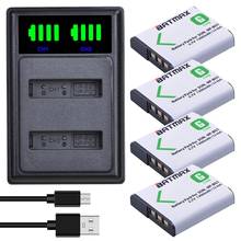 Batmax 4pcs NP-BG1 NP BG1 NPBG1 Battery+LED USB Dual Charger for Sony DSC-N1 DSC-T2 DSC-H9 DSC-H10 DSC-H20 DSC-H50 DSC-H55 2024 - buy cheap