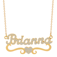 Customized Heart Personalized Name Necklace & Pendants For Women Bling Jewelry Iced Out Initial Choker Custom Bling Necklace 2024 - buy cheap
