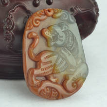 Nature Color Jade Amulet jadite Pendant Chinese 12*Animal zodiac Tiger -Talisman  2024 - buy cheap