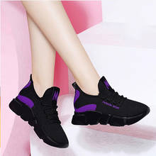 Women Sneakers 2020 Fashion Casual Shoes Woman Comfortable Breathable Mesh Flats Female Black Platform Sneakers Tenis Feminino 2024 - buy cheap