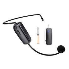 Microfone uhf microfone sem fio fone de ouvido handheld microfone sistema portátil 3.5/6.5mm plug receptor para alto-falante de alta potência 2024 - compre barato