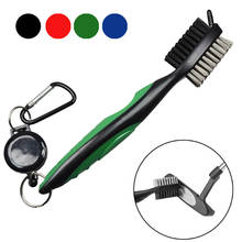 Golf Club Brush Groove Cleaner with Retractable Zip-line and Aluminum Carabiner Cleaning Tools Kit Tool 2024 - buy cheap