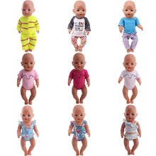 Boneca baby born de 40 a 43cm, roupas + calças + bodysuit acessórios para bebê, presente de festival e aniversário 2024 - compre barato