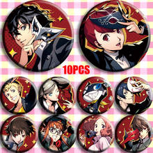 Japan Anime Persona 5 P5 Ren Amamiya Morgana Anne Takamaki Cosplay Bedge Collect Badge For Bags Hats Button Brooch Pin Xmas Gift 2024 - buy cheap