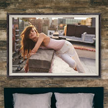 E339 alicja tubilewicz sexy modelo estrela de cinema parede pano de seda poster arte decoração para casa presente 2024 - compre barato