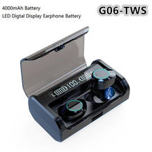 TWS G06 беспроводные наушники-вкладыши с сенсорным управлением, Bluetooth 5,0, водонепроницаемые наушники с супер басами и эффектом шумоподавления 2024 - купить недорого