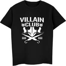 Villain Club T Shirt Njpw Kenny Omega Bullet Young Bucks Men's O-Neck Cotton T-shirts Hip Hop Tees Tops Harajuku Streetwear 2024 - buy cheap