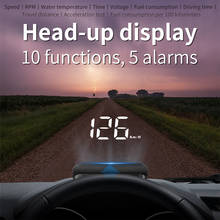 Car HUD Head-Up Display OBD2 Model Car-Styling Overspeed Warning Windshield Projector Alarm System Auto Accessories M5 2024 - buy cheap