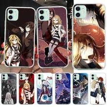 Capa de celular preta tpu angel of death ray, capa anime angel of death ray para iphone 11 pro xs max 8 7 6 6s plus x visual se 2020 xr 2024 - compre barato