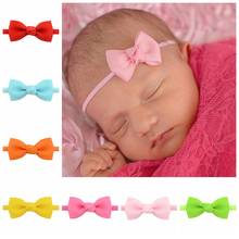 20pcs /lot 2 inch Sweet Color Kids Bow Headband Ribbon Bows with Thin Hairband Photography Props Girls Bow Tiara Headwrap 706 2024 - buy cheap