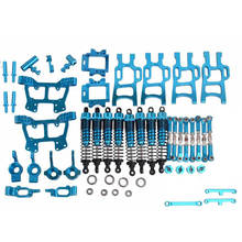 Piezas de actualización azules de aleación de aluminio para camión, paquete de piezas azules para HSP RC 1:10 94111 94108 Crawler Car Monster RC, accesorios para coche 2024 - compra barato