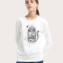 Crewneck Sweatshirt Women Cute Art Graphics Print Round Collar Hoodie Kawaii Hoodies Women Hoody Itself Pullover Sudaderas Mujer 2024 - buy cheap