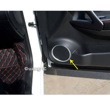 Car Door Cover Stick ABS Chrome Audio Speak Sound Cover Ring Circle Lamp Trim Moulding 4pcs For Nissan Qashqai 2019 2020 2021 2024 - buy cheap