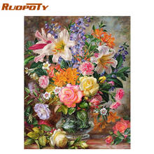 RUOPOTY Frame Flowers Diy Painting By Numbers Acrylic Handpainted Canvas By Numbers Home Wall Art Picture Diy Gift 60x75cm Arts 2024 - buy cheap
