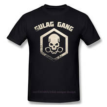 High Quality Men Adventure COD Games Black Ops Black T-Shirt Warzone Gulag Gang Pure Cotton Tees Harajuku Daily life 2024 - buy cheap