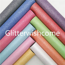 Glitterwishcome 21X29CM A4 Size Vinyl For Bows Caviar Embossed Synthetic Leather Fabric Faux Leather Sheets for Bows, GM813A 2024 - buy cheap