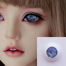 Muñeca BJD tamaño de bola de ojo de simulación, Bola de ojo de presión de moda 12mm, 14mm, 16mm, 18mm, mango de pupila de platino, Bola de ojo brillante multicolor 2024 - compra barato