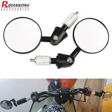 Universal Motorcycle ATV Round Bar End Rearview Side Mirror cafe racer mirrors For Kawasaki Z750 Z750R Z750S R S Z800 /E version 2024 - buy cheap