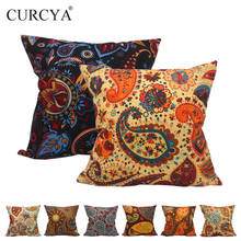 CURCYA Classic Paisley Pattern Cushion Covers for Sofas Home Decor Throw Pillow Covers Polyester Printed Vintage Pillow Cases 2024 - buy cheap
