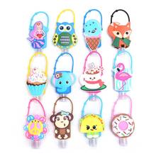 Cartoon Mixed Silicone Bath Baby Shower Hand Sanitizer Bottle Travel Soap Holder Hangable Liquid Dispenser Containers Key Chain 2024 - buy cheap