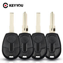 KEYYOU 10pcs/lot Replacement Remote Car Key Blank Case For Fiat Positron EX300 Auto Transponder  Key Shell No Chip Fob 2024 - buy cheap