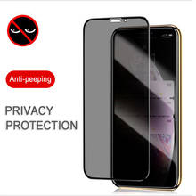 Película protetora de tela para iphone 11, anti-olhares, proteção de privacidade, em vidro para iphone 11 pro max, x, xs max, xr 2024 - compre barato