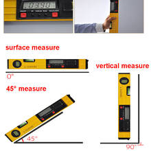 Nivel de burbuja 600mm 400mm nivel láser Digital regla medidor de ángulo buscador de línea de Cruz Vertical Horizontal nivelador láser 2024 - compra barato