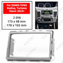 Placa de Panel estéreo Fascia para Radio de coche, Kit de tablero con marco, para SSANG YONG Rodius Turismo Stavic 2013 2024 - compra barato