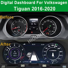 Monitor lcd para painel de automóveis, cluster, medidores de velocímetro, painel de automóveis, para volkswagen vw tiguan 2016, 2017, 2018, 2019, 2020 2024 - compre barato