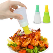 NICEYARD Storage Bottles Silicone Oil Bottle with Brush  Kitchen Accessories for Barbecue Cooking Baking Pancake  BBQ Tools 2024 - buy cheap