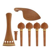 Violin Spare Jujube Wood Violin Fitting 4/4 with Violin Chinrest  Tailpieces Pegs End Violin Spare Accessories 2024 - buy cheap
