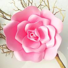 40 см, Полиэтиленовая роза с плоским дном, искусственный цветок для свадебного фона, настенное украшение, пенопластовая Роза, искусственные цветы, Декор для дома, Настенный декор 2024 - купить недорого