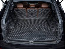 ¡Alta calidad! Alfombrillas especiales para maletero de coche, alfombras impermeables para equipaje, revestimiento de carga, para Audi Q7, 5 asientos, 2021, 2020-2015 2024 - compra barato