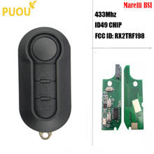 3 Button Remote Flip Car Key 433Mhz 315 For Fiat 500 Grande Punto Doblo Qubo 2006 2007 2013 DelphiBSI with PCF7946 Chip 2024 - buy cheap