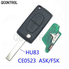 QCONTROL 2 Buttons Auto Car Remote Key Fob ID46 Chip For  CITROEN C2 C3 C4 C5 Berlingo Picasso Keyle  CE0523 ASK/FSK  HU83 Blade 2024 - buy cheap