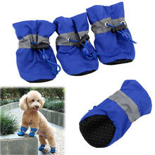 4pcs Antiskid Puppy Shoes Soft-soled Pet Dog Shoes Waterproof Small Dog Prewalkers Soft Pet Products Supplies Pet Paw Care 2024 - buy cheap