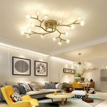 Luminária de teto em led pós-moderna, estilo nórdico, iluminação para restaurante, sala de estar, quarto mestre, ramos criativos 2024 - compre barato
