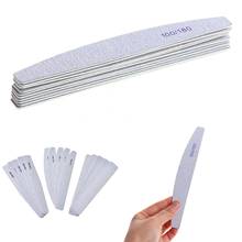 1/10pcs Professional 100/180 Wood Nail File Nail Buffer Sandpaper Slim Kit Set Nail Buffer Wooden Nail Files Nail Art File 2024 - buy cheap