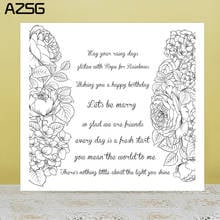AZSG Blessing Clear Stamps/Seals For DIY Scrapbooking/Card Making/Album Decorative Silicone Stamp Crafts 2024 - buy cheap