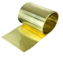 1 medidor/rolo fina folha de bronze tira ouro filme alta pureza folha de bronze placa h62 grosso 0.1/0.2/0.3/0.5mm * largura 20/30/50mm 2024 - compre barato