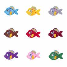 Cartoon Cute Colorful Fishes Embroidery Patch Sewing Fashion Accessories Applique Decor Iron on Patches For Clothes Iron Patch 2024 - buy cheap