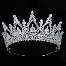 Coroa hadiyana tiaras de rainha e coroa, para casamento feminino, acessórios para festa, bc5436, corona princesa 2024 - compre barato