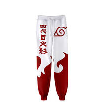 Calça de moletom unissex do anime sasuke/kakashi, calça de corrida 3d para homens e mulheres, roupa hip hop, 2020 2024 - compre barato