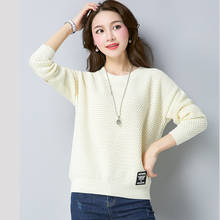 New 2022Fashion Women Pullover Sweater Female Spring Autumn Long Sleeve Short Loose knit Sweater Women Fashion All-match Sweater 2024 - buy cheap