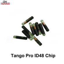 Transponder de chip de vidro id48, transponder automotiva com chave em branco (após o mercado)-tango pro para cópia do chip id48 com 10 peças 2024 - compre barato