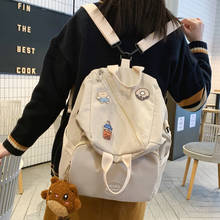 JULYCCINO New Multifunctional Folding Backpack Women Solid Color School Bag Shoulder Bag For Teenage Girl Travel Bagpack Mochila 2024 - buy cheap